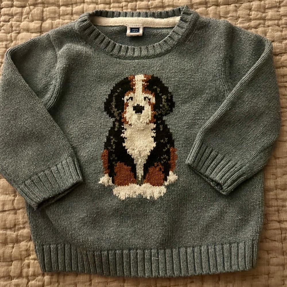 Janie and Jack Saint Bernard 12-18M Boys Sweater